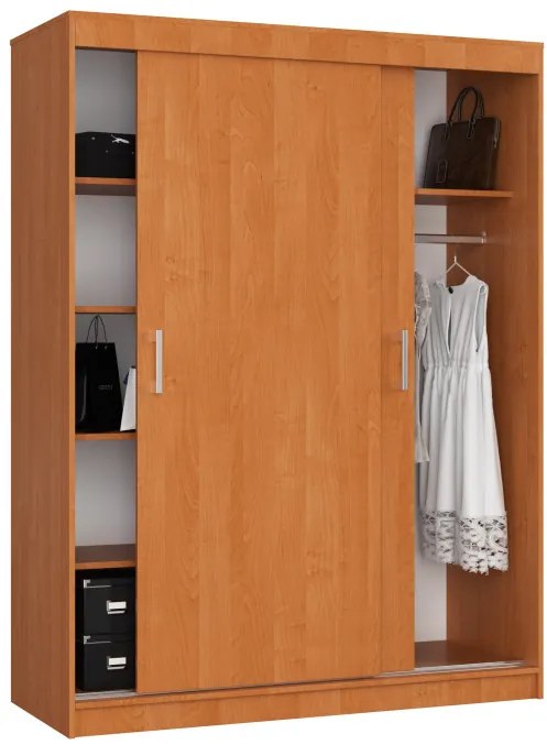 Šatníková skriňa s posuvnými dverami 150 cm CLP mono olcha