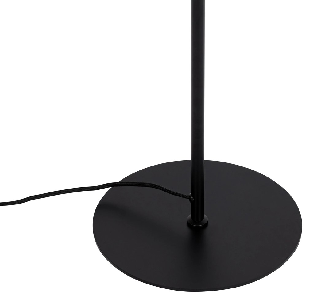 Dizajnová stojaca lampa čierna - Triangolo