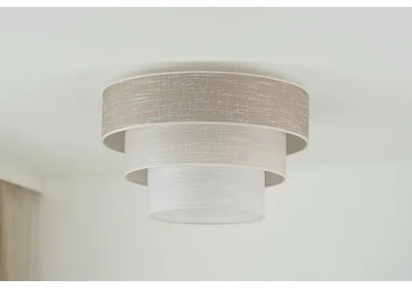 Brilagi - Stropné svietidlo ALASKA LUNETA 1xE27/15W/230V pr. 45 cm šedá/krémová