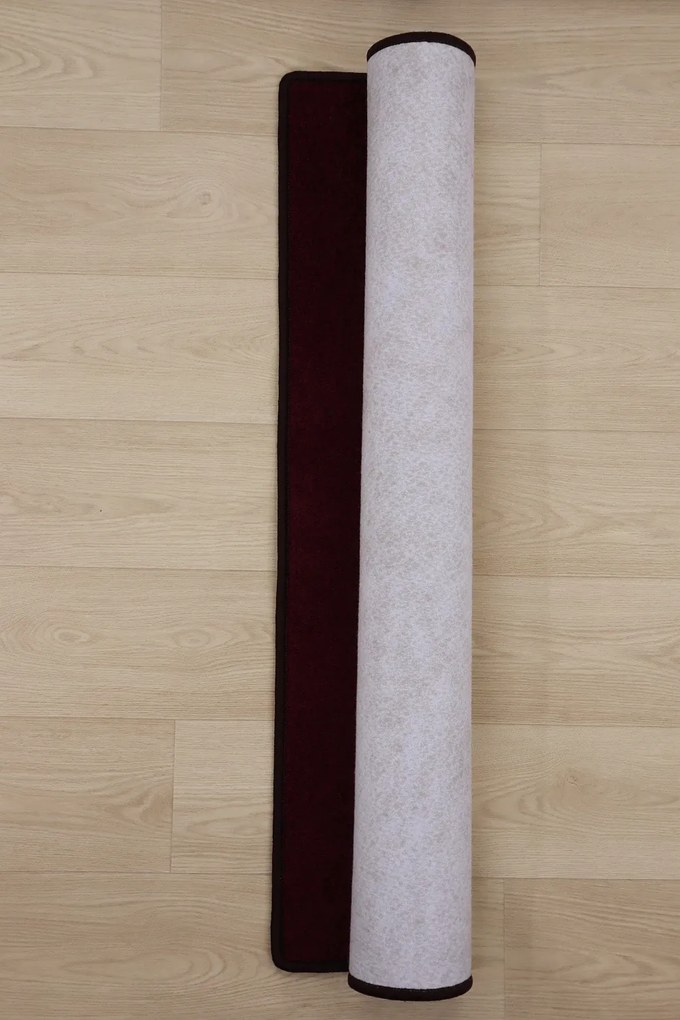 Vopi, Koberec behúň na mieru Eton fialový 48, šíre 90 cm, fialová, chodba / predsieň
