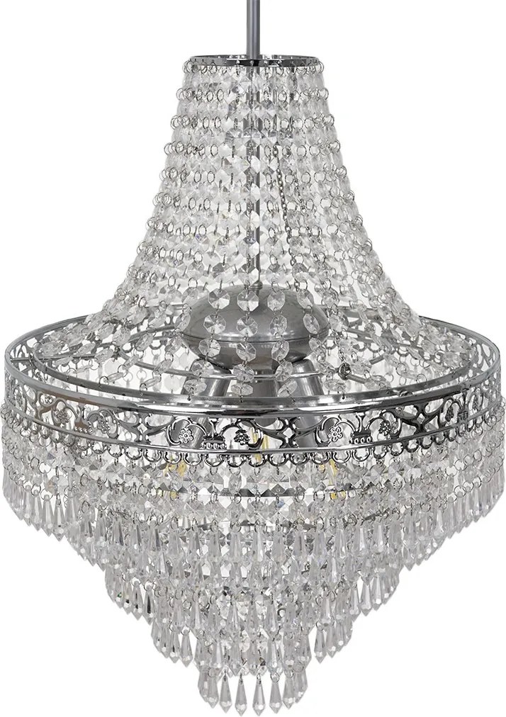 Luster Coral, 1x krištáľové tienidlo, ch