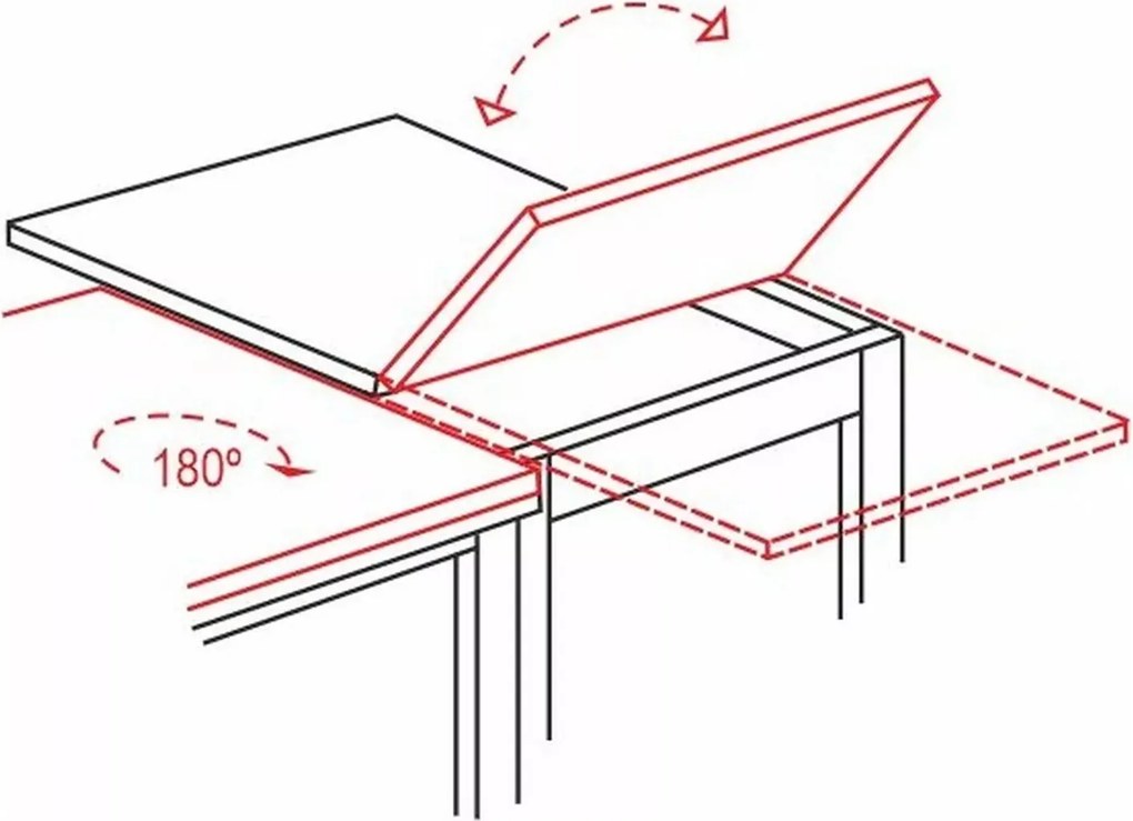 Jedálenský rozkladací stôl Flip 80/120 cm dub Artisan/čierny