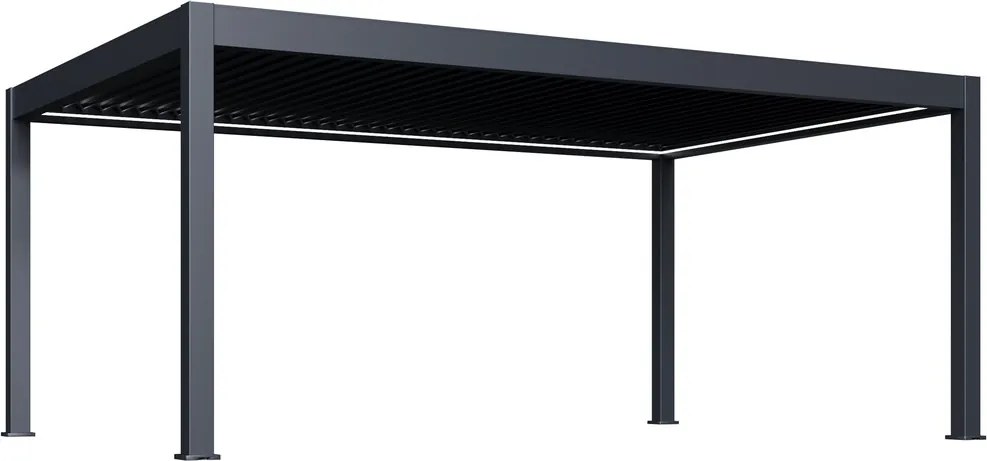 Luxusná ELEKTRICKÁ bioklimatická pergola PRESTIGE 6x4 m, hliník - voľne stojaca