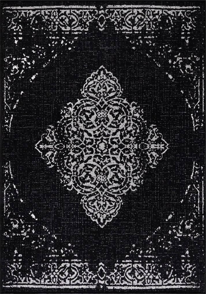 Ayyildiz, Kusový koberec Sunny 4416 Black, 280x370, čierna, chodba / predsieň