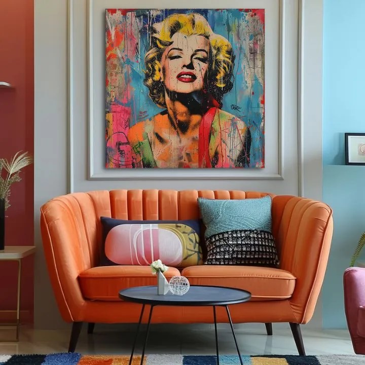 Obraz Marilyn Monroe - Rebelka vo farbách | 100% originál domaľovaný akrylom