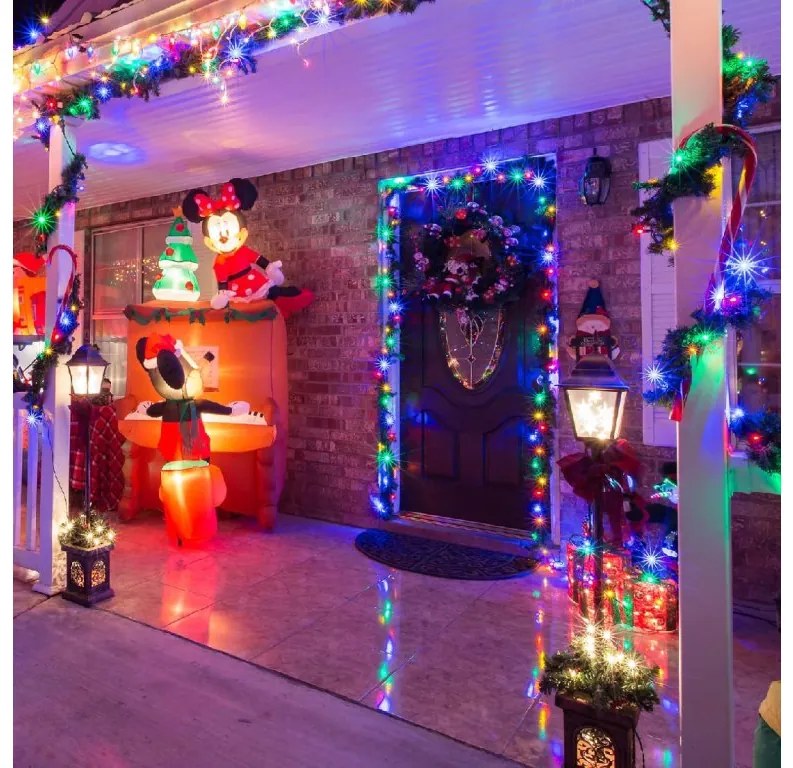 Vianočné svetielka vonkajšie FLASH multicolor 1000 LED