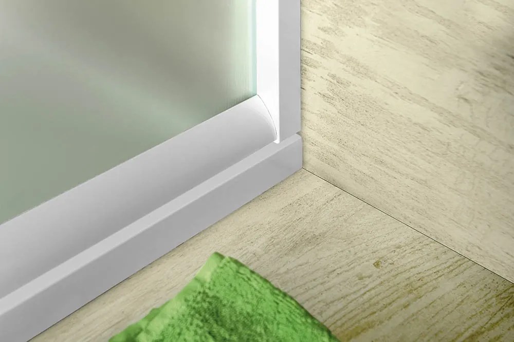 Aqualine Aqualine, AMADEO obdĺžniková sprchová zástena 1200x900mm L/P varianta, sklo Brick, BTS120BTP90