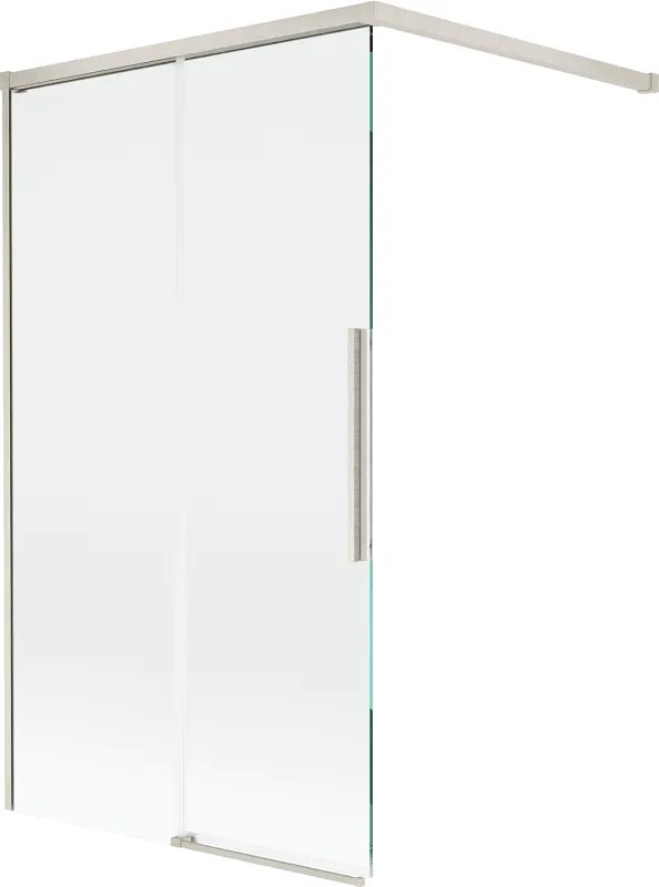 Mexen Rox, 2-krídlová posuvná vaňová zástena 100 x 150 cm, 8mm číre sklo, oceľový profil, 8C9-100-003-97-00