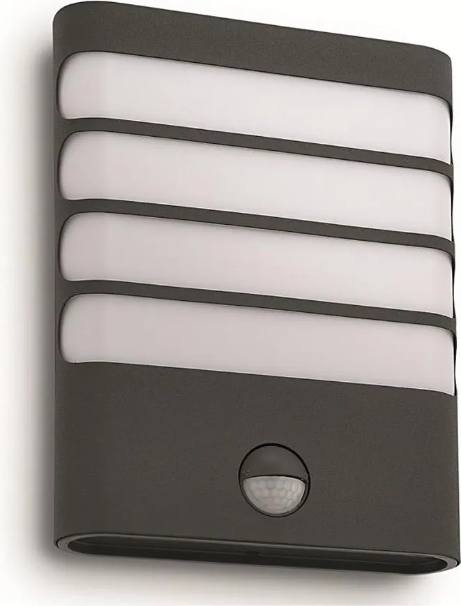 Philips 17274/93/16-LED Vonkajšie svietidlo s pohybovým senzorom RACCOON LED/3W/230V IP44