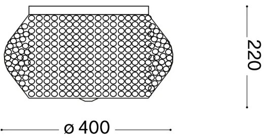 Ideal Lux - Krištáľové stropné svietidlo PASHA 6xE14/40W/230V pr. 40 cm chróm