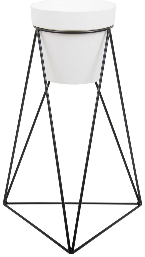 STOJAN NA KVETINÁČ TRIANGLE 60X50X24 CM ČIERNA