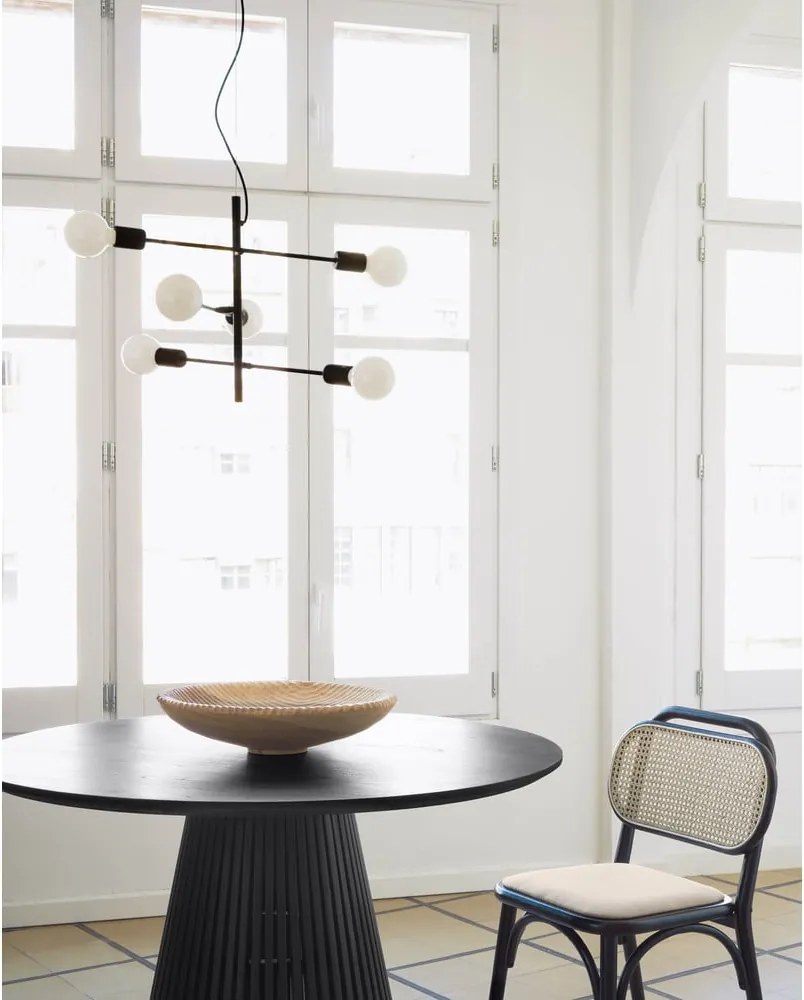 Čierne závesné svietidlo ø 55 cm Spica – Kave Home