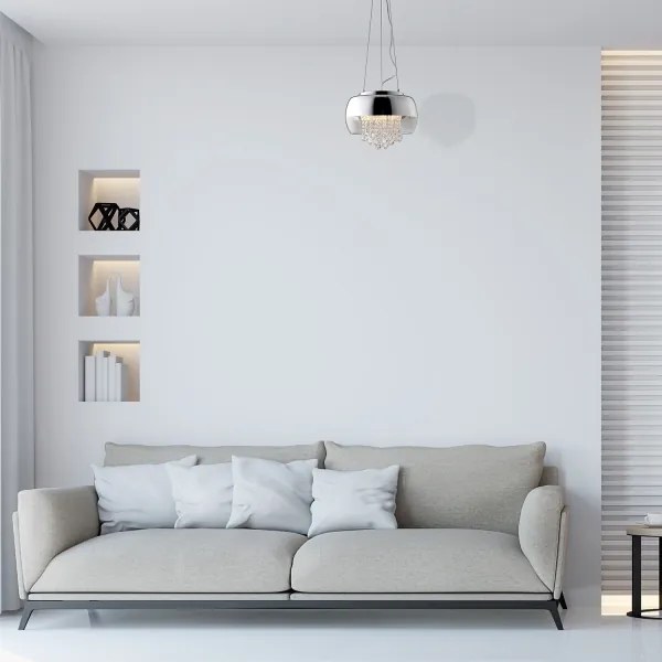 Krištáľový luster na lanku LUNA 1xE14/40W/230V