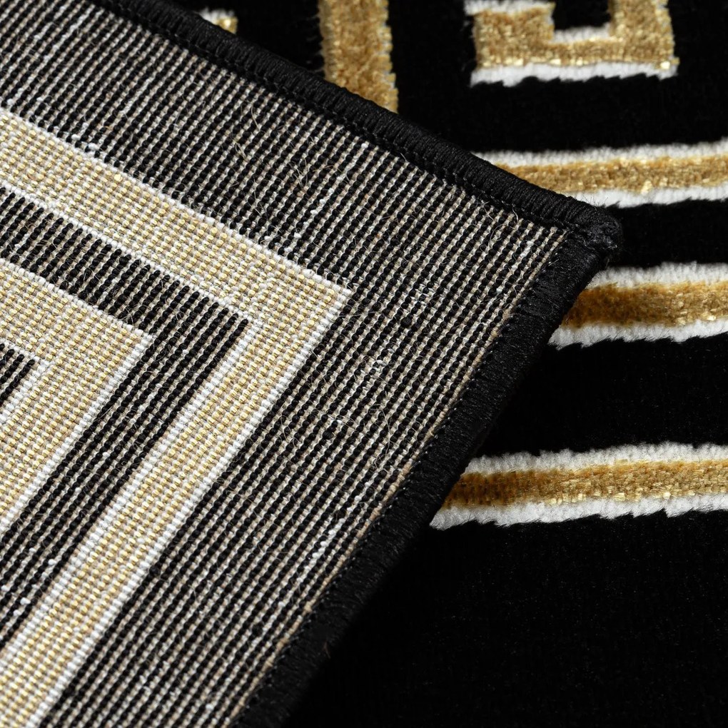 Kusový koberec Allure 1968 black/gold, 200x290, čierna, kancelária, Dywany Łuszczów