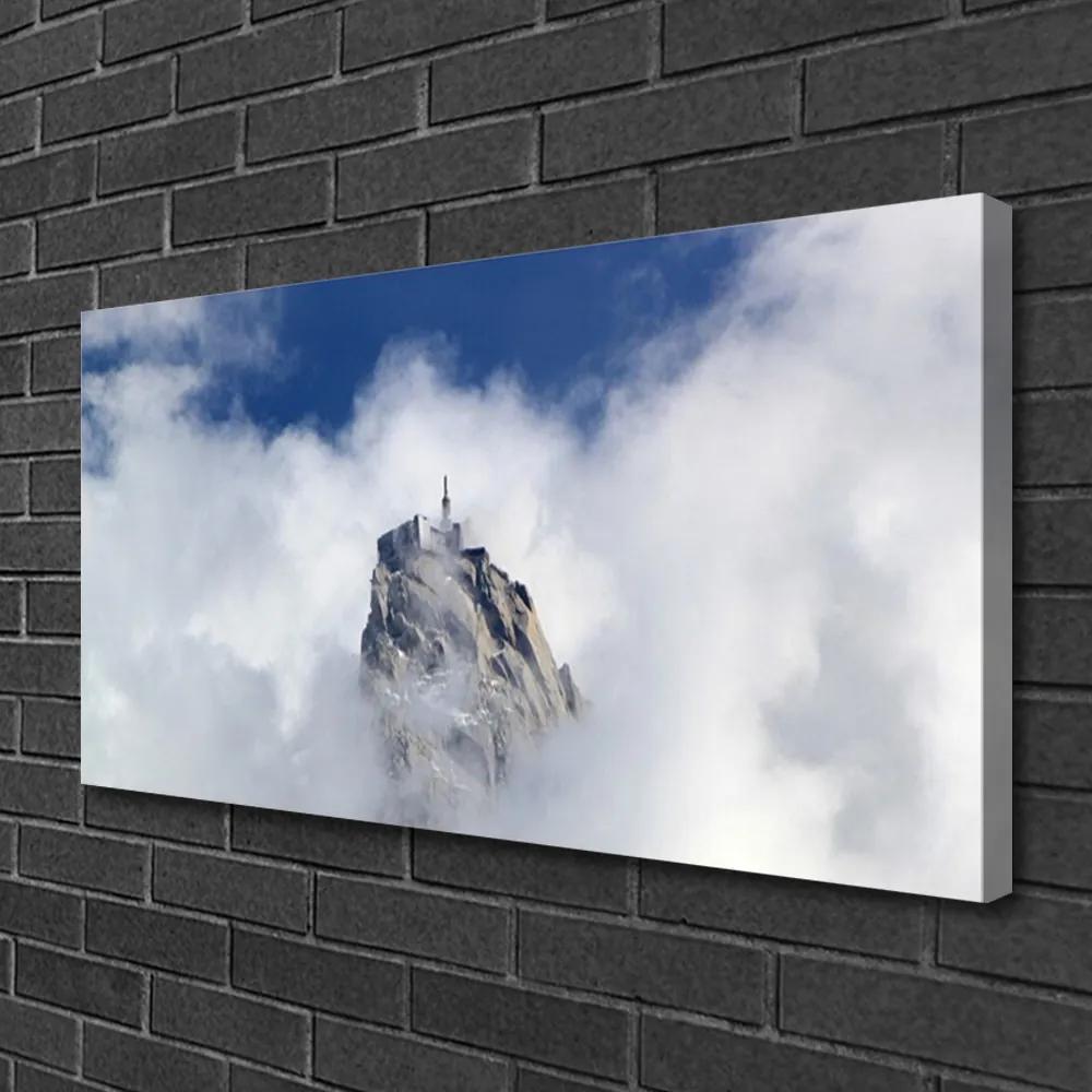 Obraz na plátne Hora mraky príroda 140x70 cm