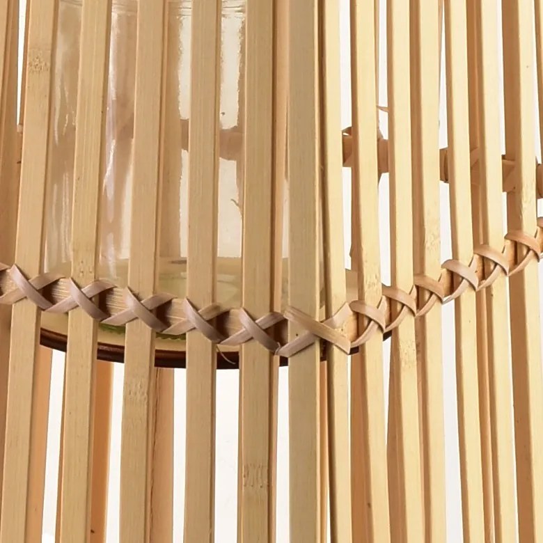 Proutěná lucerna LUCIE Natural 26,5x57 cm hnědá