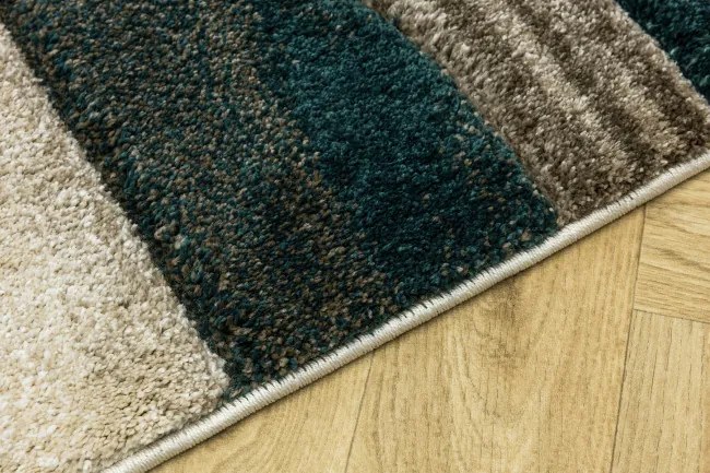 Koberec Kandy N372A béžový / fľaškovo zelený