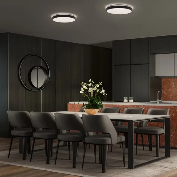 Osram - LED stropné svietidlo ORBIS LONDON LED/16W/230V pr. 28 cm čierne