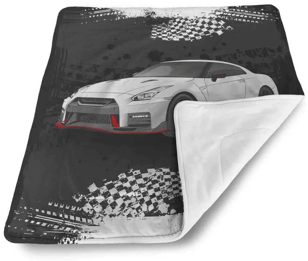 Sablio Deka pre bábätko Nissan GTR 35 Čierny - 80x100 cm