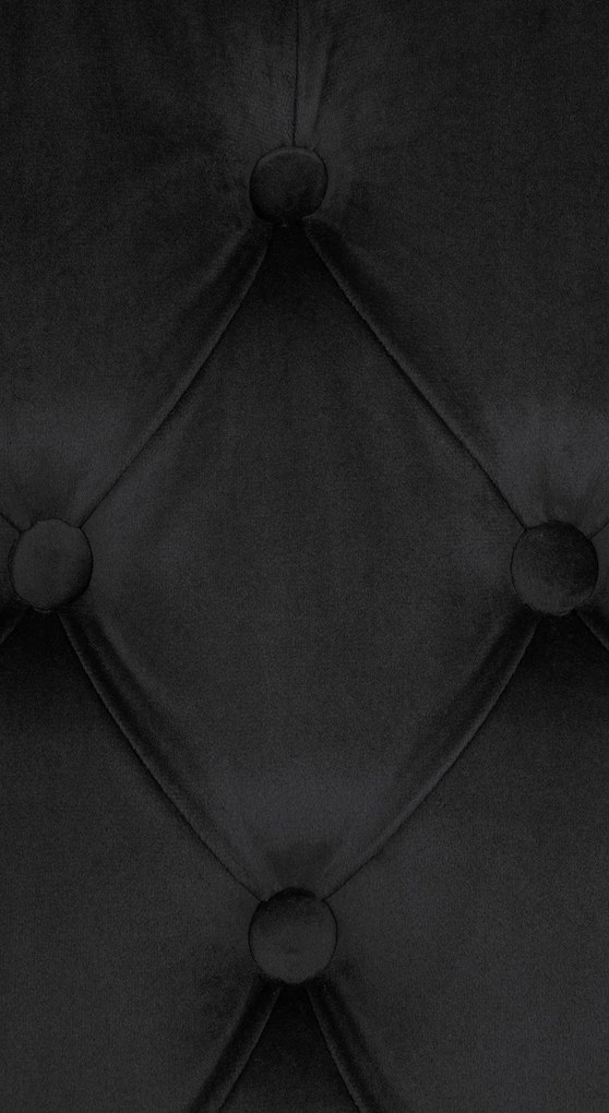 Jedálenská stolička Lisburn - zamat - Čierna