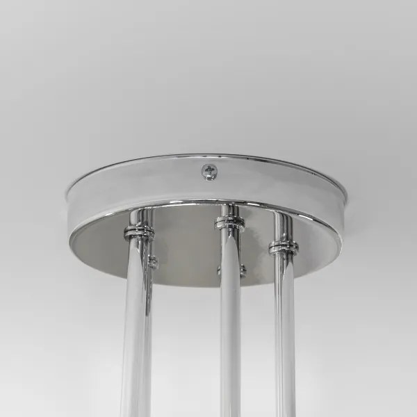 Prisadený luster OXFORD 5xE27/15W/230V lesklý chróm