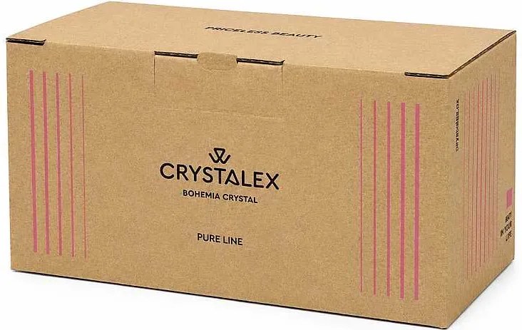 Crystalex poháre Pure line pink 350 ml 2 ks