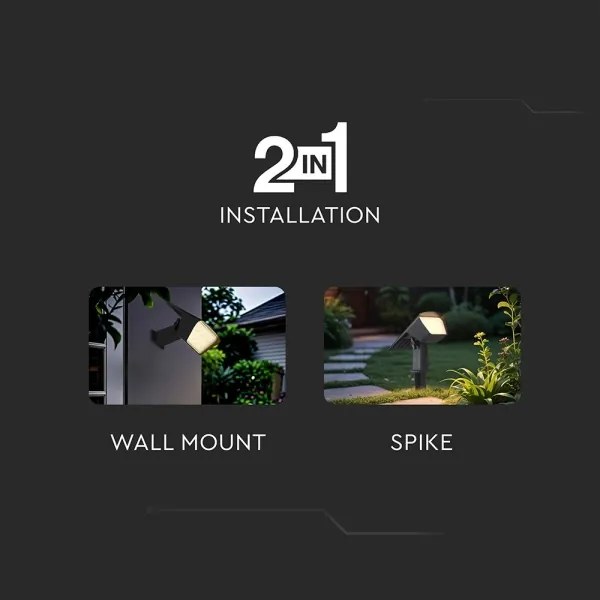 LED solárne svietidlo 2v1 LED/1,3W/3,7V 3000/4000/6400K IP65 1200 mAh