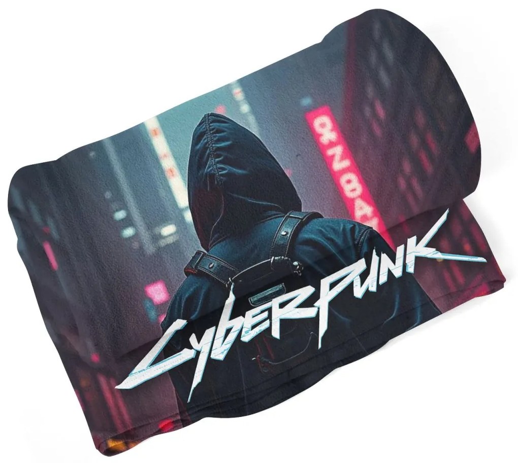 Sablio Deka Cyberpunk 2077 Výhľad na mesto - 150x120 cm