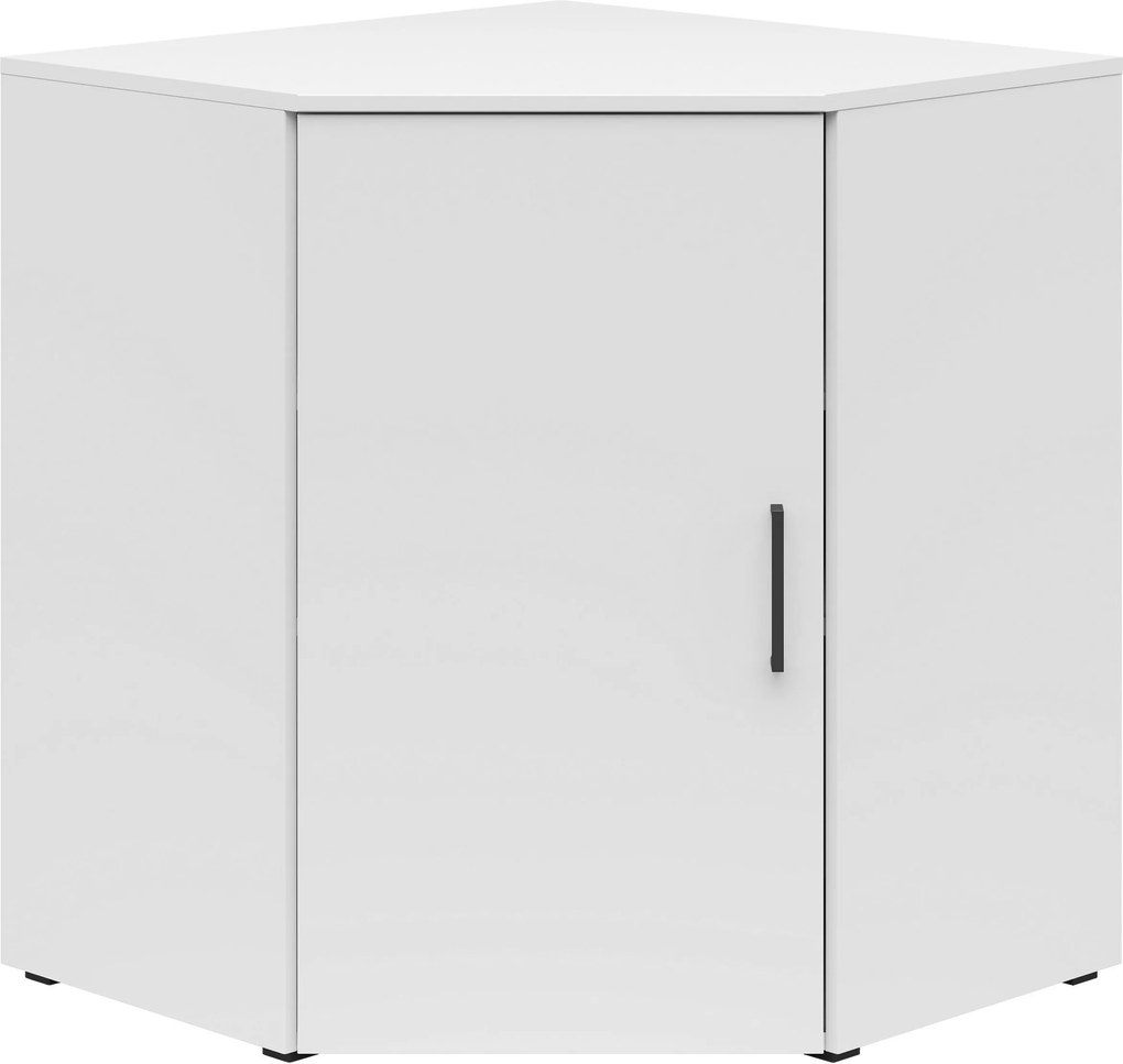 XXXLutz ROHOVÁ KOMODA, biela, 71,5/83/71,5 cm Carryhome - Komody - 002427022041