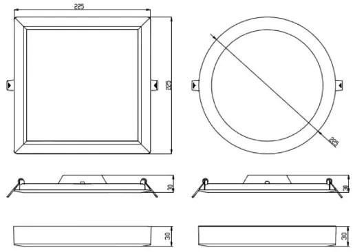 Lucide 07106/18/31 - Stropné svietidlo TENDO-LED LED/18W/230V