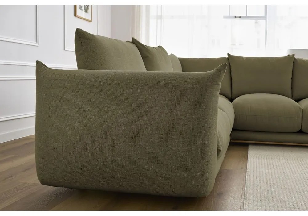 Svetlozelená rohová pohovka Ernest – Bobochic Paris