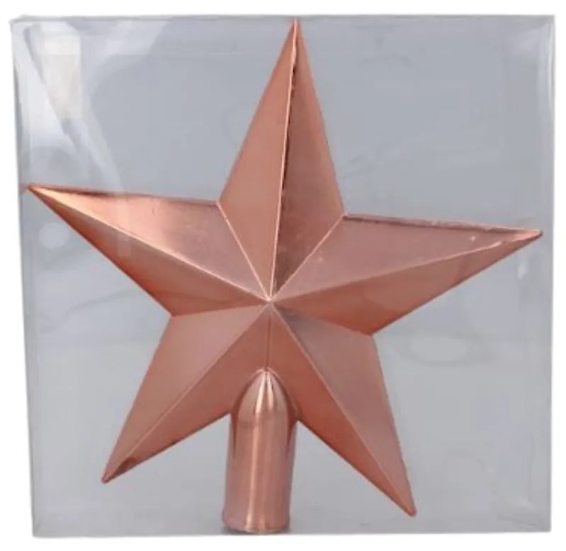 Špic na vianočný stromček Hviezda 20cm Copper