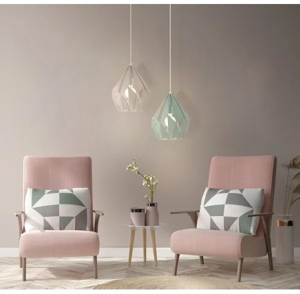 EGLO 49024 - Luster na lanku CARLTON-P 1xE27/60W/230V