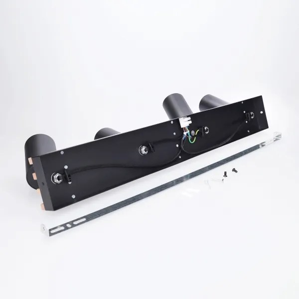 Brilagi - Bodové svietidlo SELE WOOD ACOUSTIC 4xGU10/30W/230V čierna/drevo