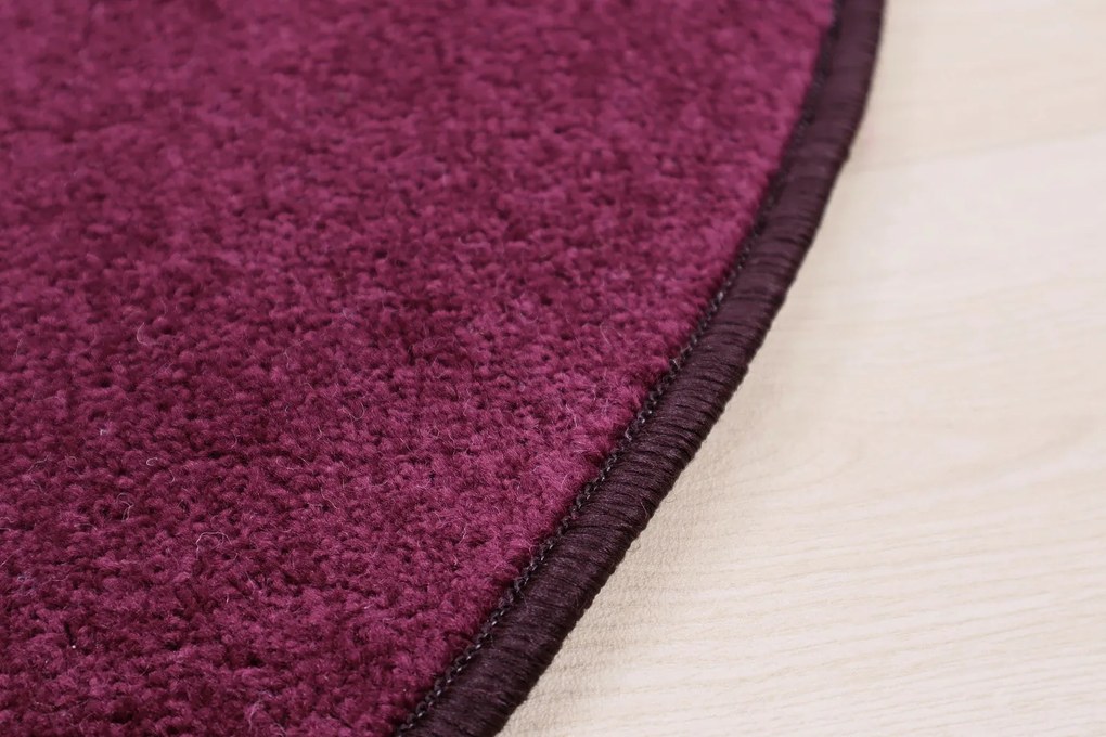 Vopi koberce Kusový koberec Eton fialový 48 kruh - 120x120 (priemer) kruh cm