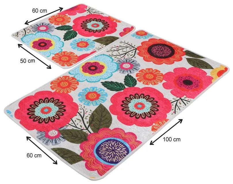 Kúpeľňové predložky v súprave 2 ks 60x100 cm Galvin – Foutastic