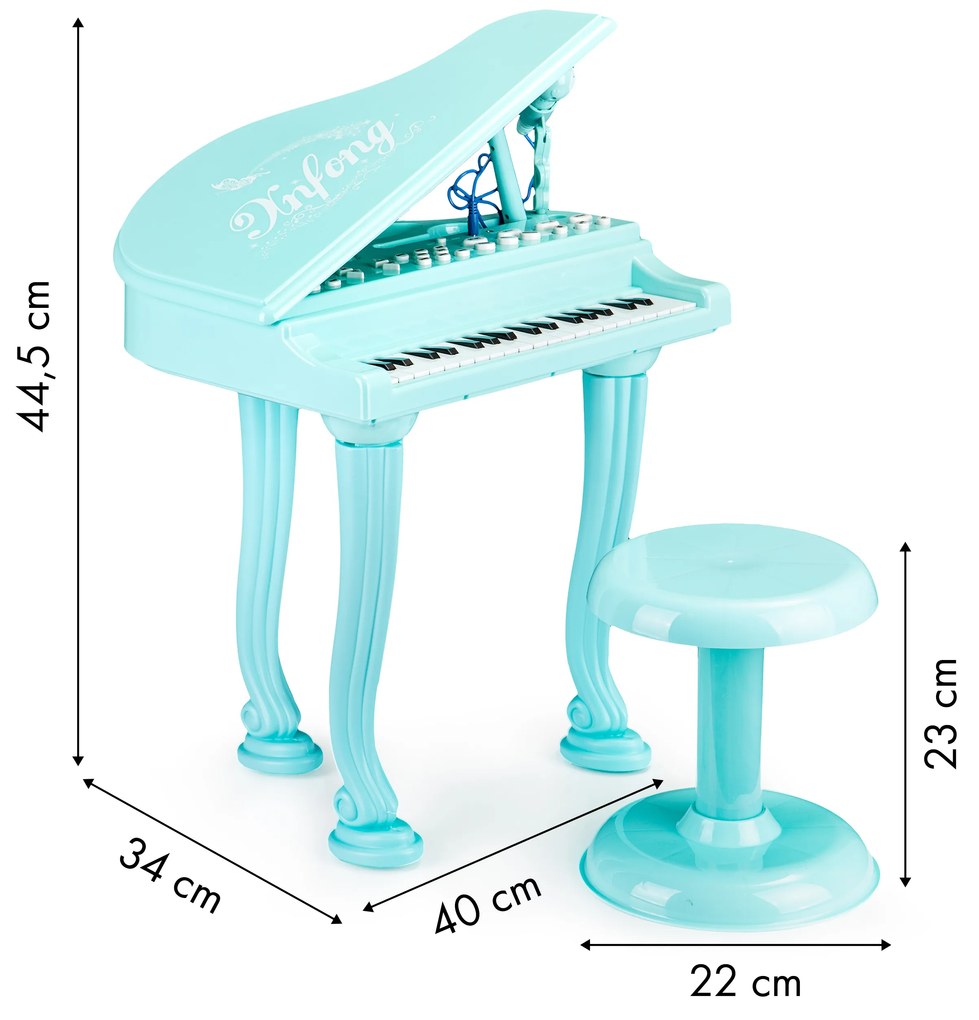 MULTISTORE Klavírny organ klávesový klavír s mikrofónom mp3