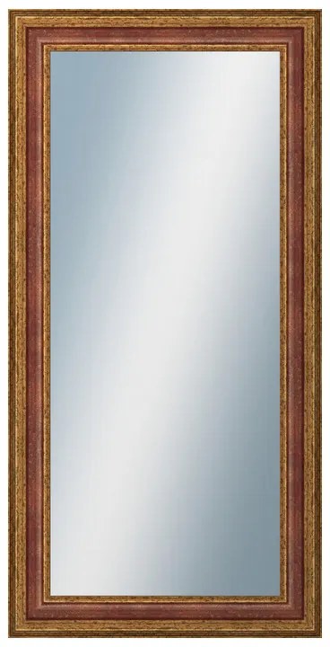 DANTIK - Zrkadlo v rámu, rozmer s rámom 50x100 cm z lišty HRAD červená (3006)