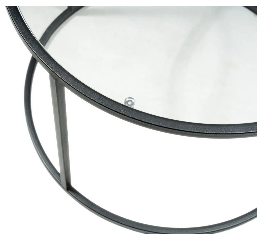 Konferenčný stolík Berlin Black, 60 cm