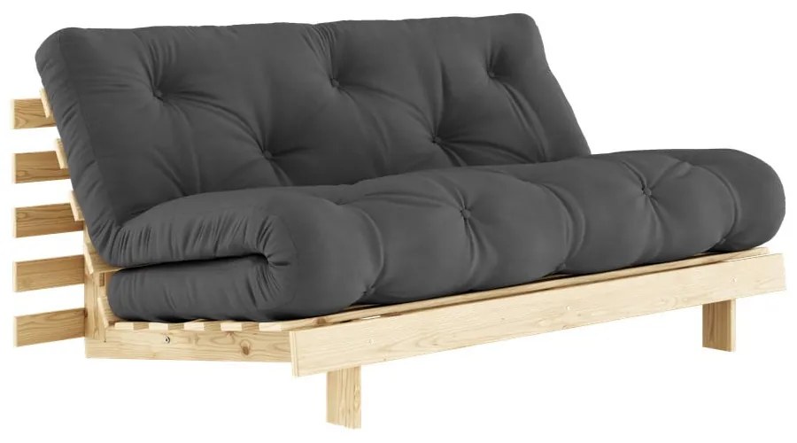 Sivá rozkladacia pohovka 160 cm Roots - Karup Design