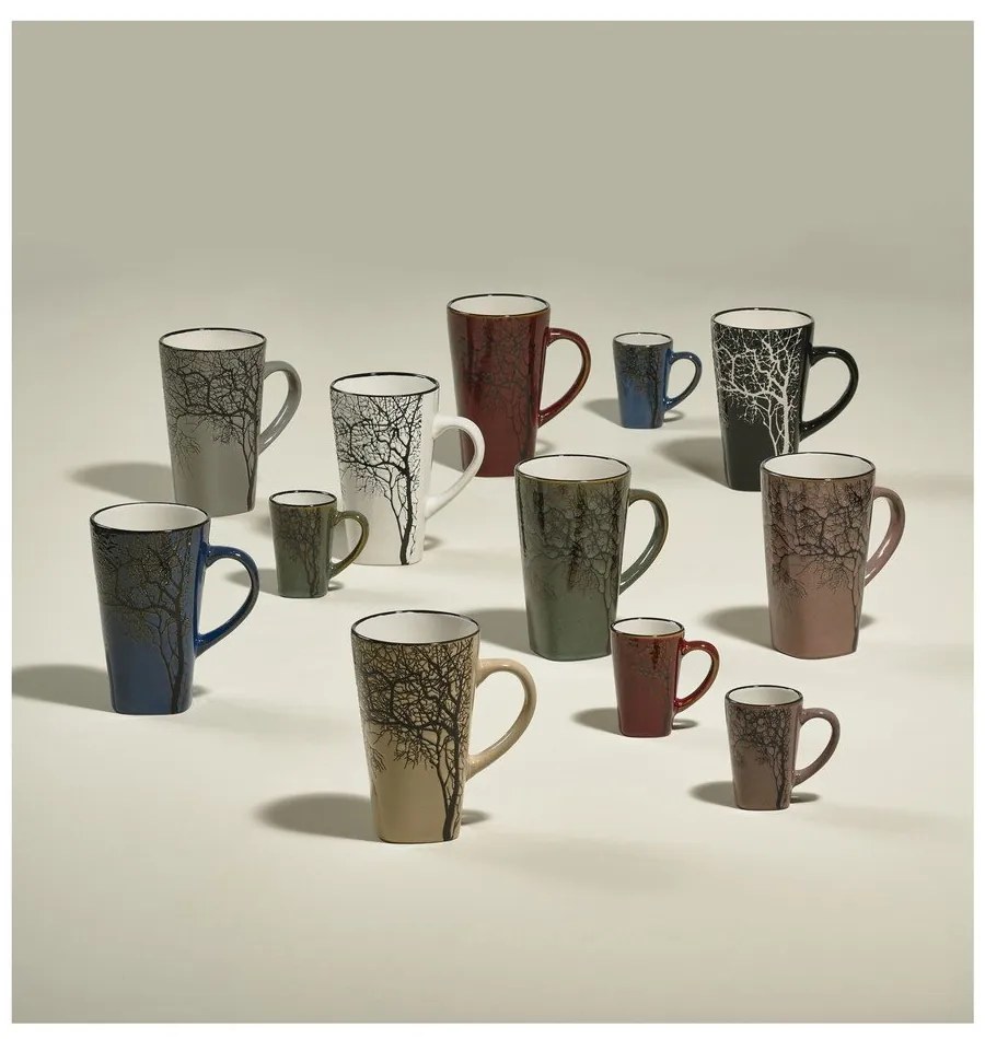 Modré hrnčeky na espresso z kameniny v súprave 4 ks 100 ml Hela – Villa Collection