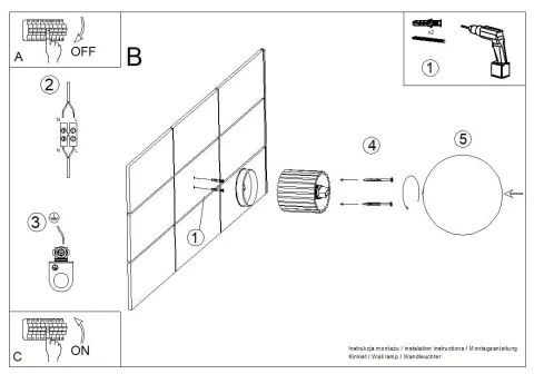 Sollux SL.1737 - Kúpeľňové nástenné svietidlo HALO 1xG9/8W/230V IP44 modrá