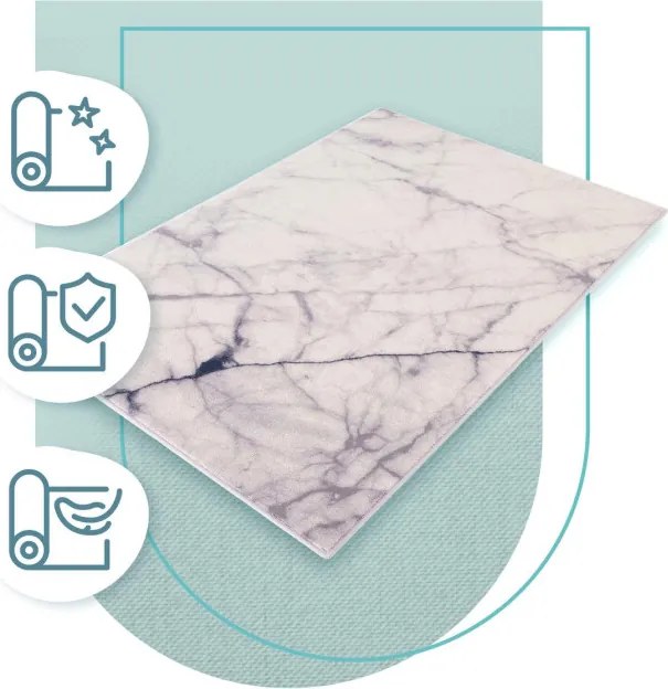 Koberec Agnella Isfahan Marmur svetlosivý