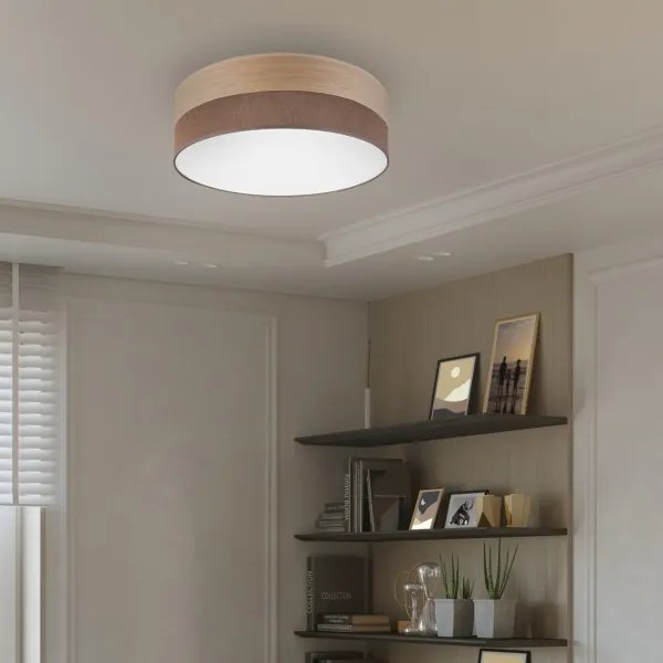 LED Stropné svietidlo SIRJA WOOD LED/36W/230V pr. 45 cm hnedá/dub