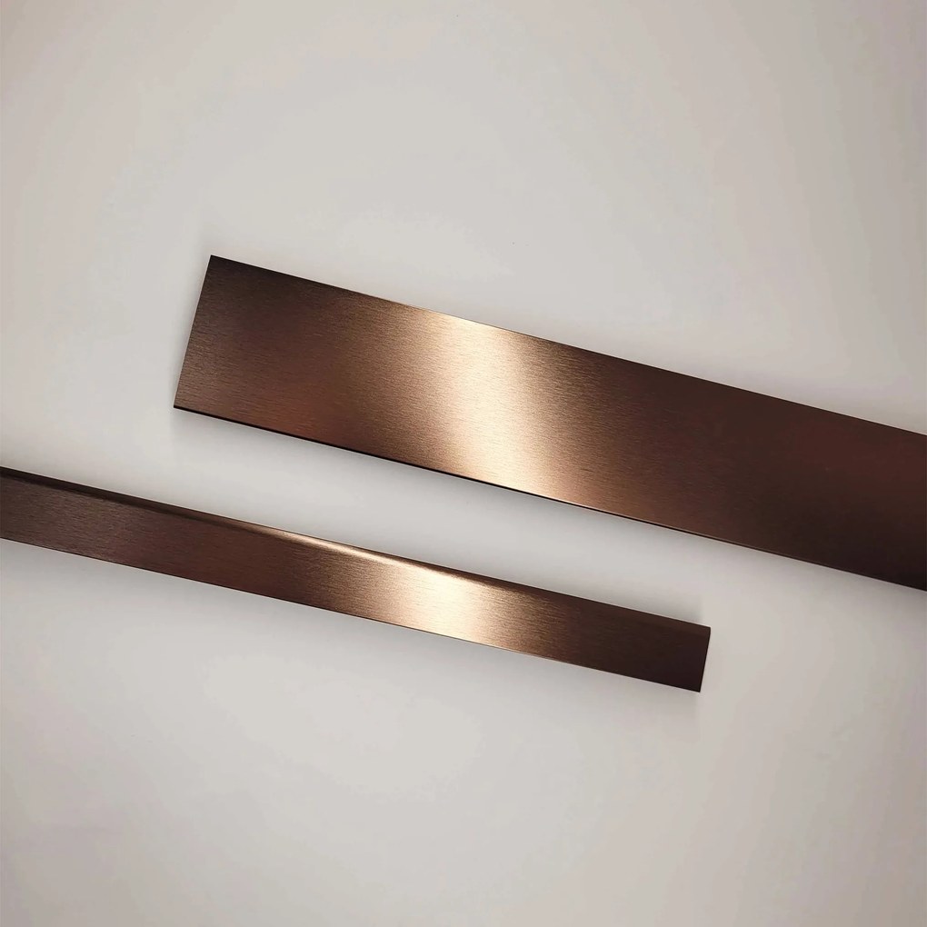 Rea City, sprchový kút s posuvnými dverami 100×90 cm, medená matná, REA-K6981