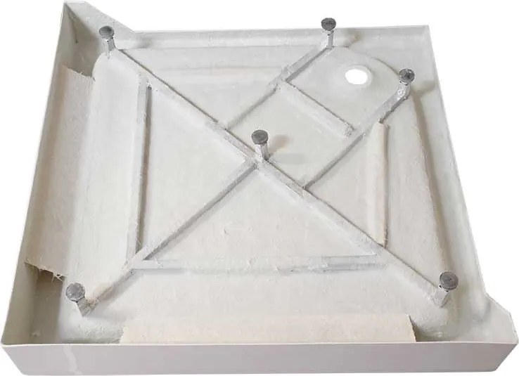 BPS-koupelny Sprchový box WSH308 90x90 biela mat