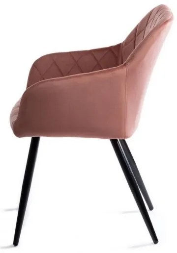 SADA 2x Jedálenská stolička RICO ružová