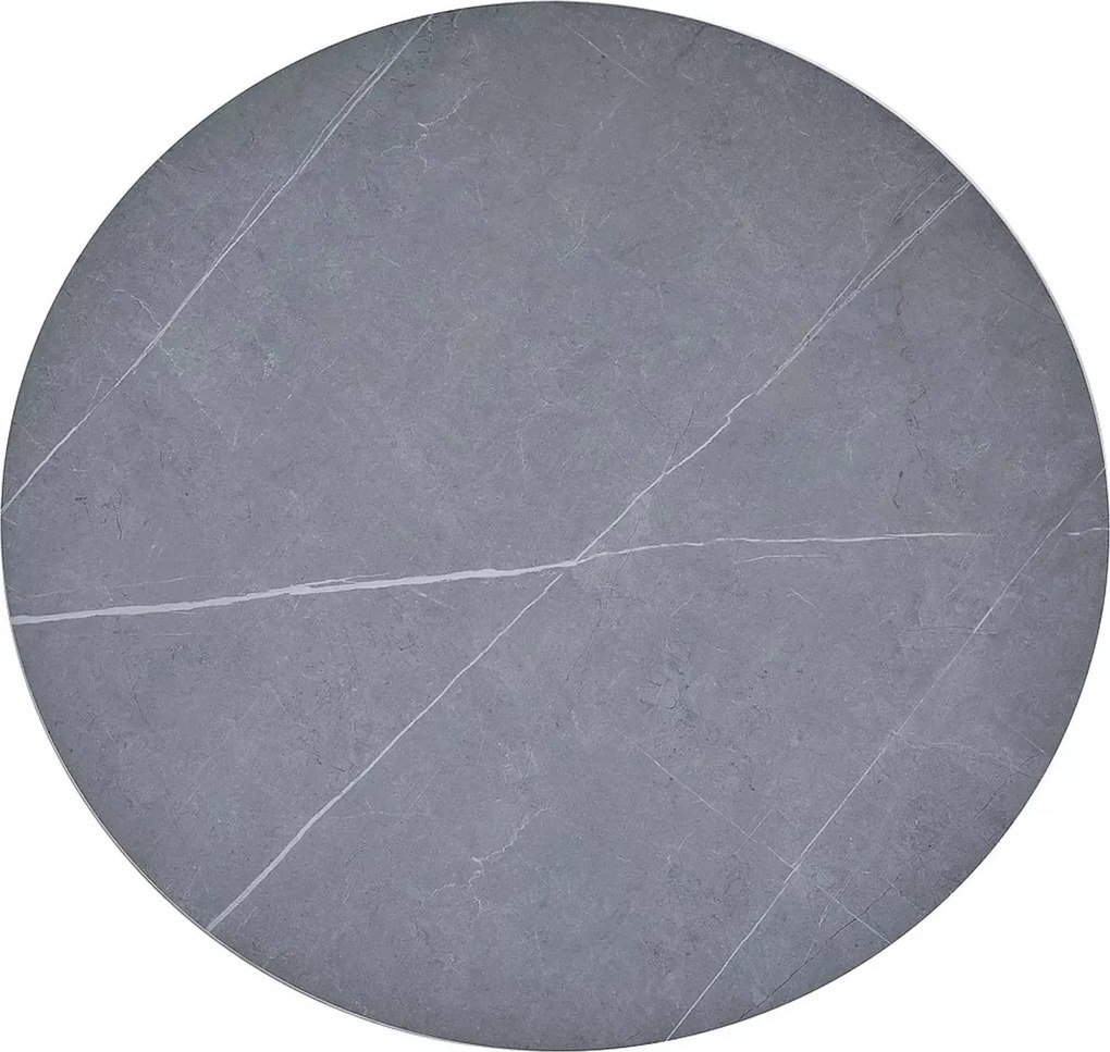 Jedálenský stôl Talia 90 cm keramika mramor/čierny
