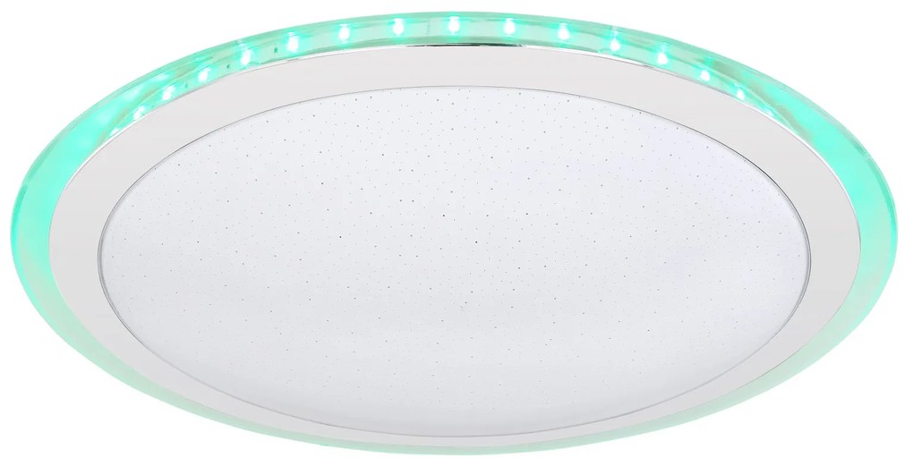 GLOBO Stropné LED prisadené osvetlenie NICOLE II, 24W, teplá biela-studená biela, RGB, 53cm, okrúhle