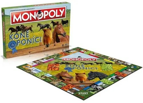 Monopoly Kone a poníky spoločenská hra v krabici 40x27x5, 5cm